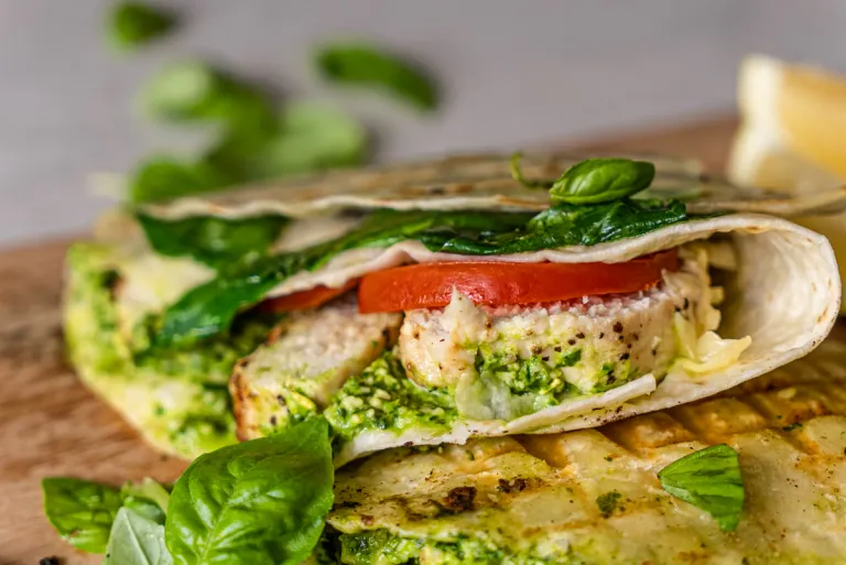 Basil Pesto Sauce Wrap